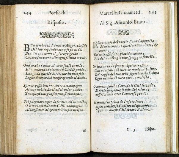 Poesie di Marcello Giouanetti, compartite in affettuose, boschereccie, nuttiali, eroiche, sacre, varie, all'ill.mo e reuer.mo sig. il sig. card. Lorenzo Magalotti