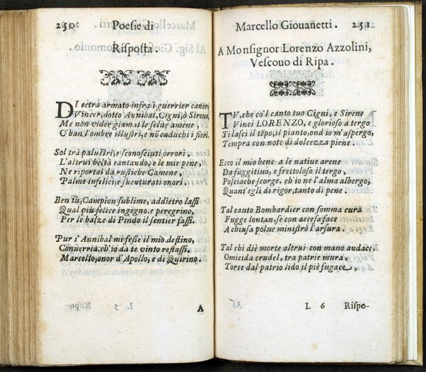 Poesie di Marcello Giouanetti, compartite in affettuose, boschereccie, nuttiali, eroiche, sacre, varie, all'ill.mo e reuer.mo sig. il sig. card. Lorenzo Magalotti