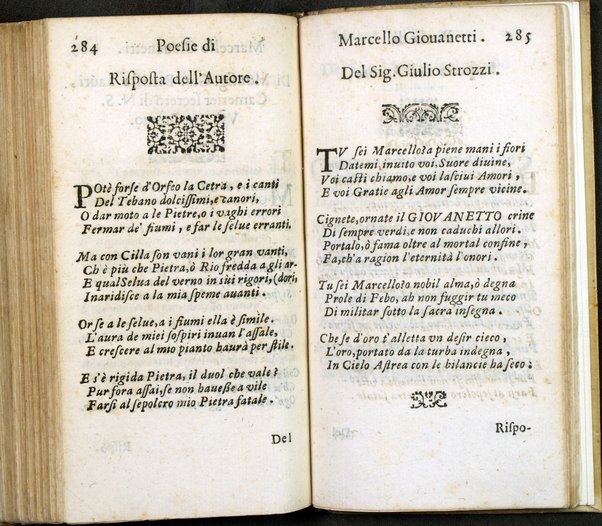 Poesie di Marcello Giouanetti, compartite in affettuose, boschereccie, nuttiali, eroiche, sacre, varie, all'ill.mo e reuer.mo sig. il sig. card. Lorenzo Magalotti