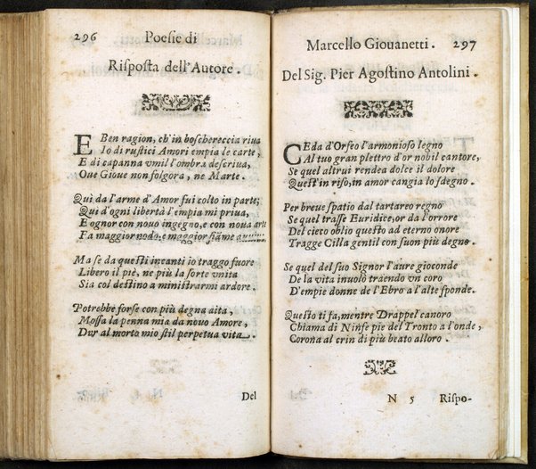 Poesie di Marcello Giouanetti, compartite in affettuose, boschereccie, nuttiali, eroiche, sacre, varie, all'ill.mo e reuer.mo sig. il sig. card. Lorenzo Magalotti