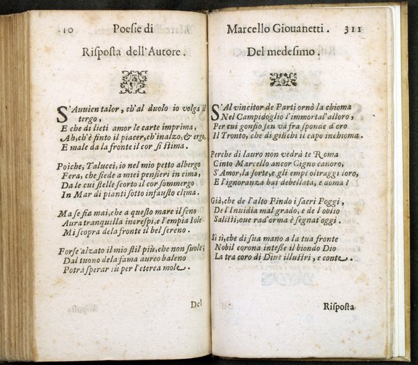 Poesie di Marcello Giouanetti, compartite in affettuose, boschereccie, nuttiali, eroiche, sacre, varie, all'ill.mo e reuer.mo sig. il sig. card. Lorenzo Magalotti