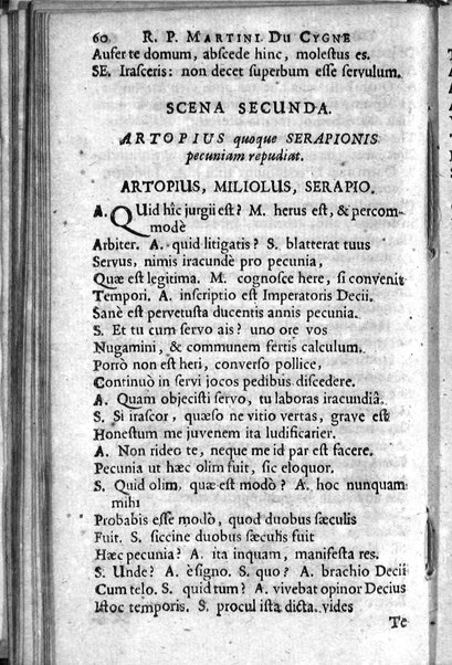 [R.P. Martini Du Cygne Audomarensis e Societate Jesu Comoediae 12. Phrasi cum Plautina tum Terentiana concinnatae. Pars prior [- posterior]. Opus posthumum] 1