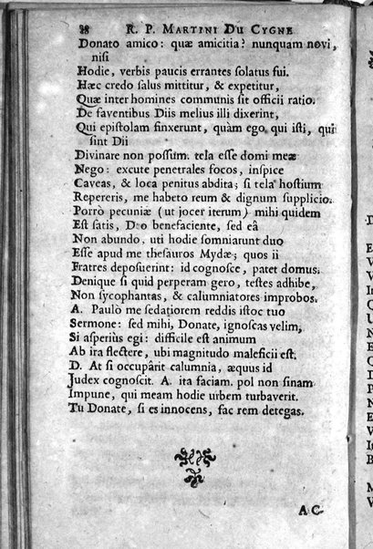 [R.P. Martini Du Cygne Audomarensis e Societate Jesu Comoediae 12. Phrasi cum Plautina tum Terentiana concinnatae. Pars prior [- posterior]. Opus posthumum] 1
