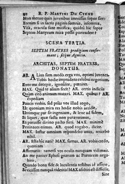 [R.P. Martini Du Cygne Audomarensis e Societate Jesu Comoediae 12. Phrasi cum Plautina tum Terentiana concinnatae. Pars prior [- posterior]. Opus posthumum] 1
