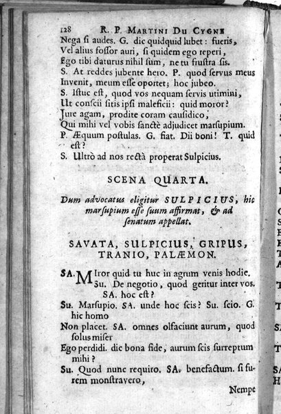 [R.P. Martini Du Cygne Audomarensis e Societate Jesu Comoediae 12. Phrasi cum Plautina tum Terentiana concinnatae. Pars prior [- posterior]. Opus posthumum] 1
