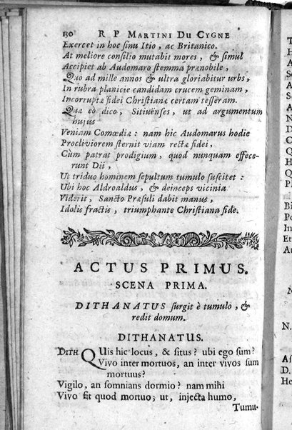 [R.P. Martini Du Cygne Audomarensis e Societate Jesu Comoediae 12. Phrasi cum Plautina tum Terentiana concinnatae. Pars prior [- posterior]. Opus posthumum] 1