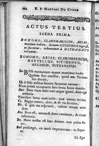 [R.P. Martini Du Cygne Audomarensis e Societate Jesu Comoediae 12. Phrasi cum Plautina tum Terentiana concinnatae. Pars prior [- posterior]. Opus posthumum] 1