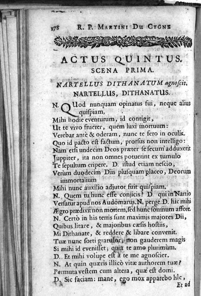 [R.P. Martini Du Cygne Audomarensis e Societate Jesu Comoediae 12. Phrasi cum Plautina tum Terentiana concinnatae. Pars prior [- posterior]. Opus posthumum] 1
