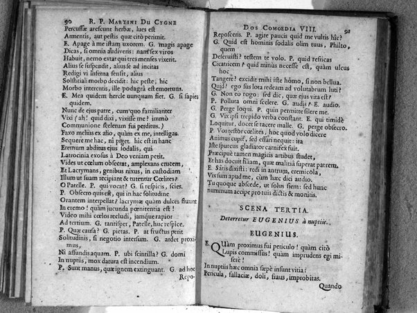 [R.P. Martini Du Cygne Audomarensis e Societate Jesu Comoediae 12. Phrasi cum Plautina tum Terentiana concinnatae. Pars prior [- posterior]. Opus posthumum] 2