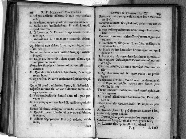 [R.P. Martini Du Cygne Audomarensis e Societate Jesu Comoediae 12. Phrasi cum Plautina tum Terentiana concinnatae. Pars prior [- posterior]. Opus posthumum] 2