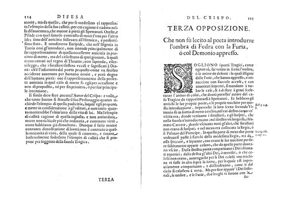 Rinouazione dell'antica tragedia e Difesa del Crispo. Discorsi all'emin.mo ... card. Barberino. Del p. Tarquinio Galluzzi della Compagnia di Giesu