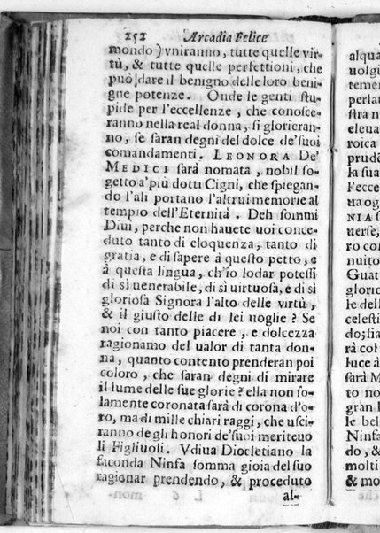 Arcadia felice di Lucretia Marinella. Dedicata alla serenissima Madama Leonora Medici Gonzaga, ...