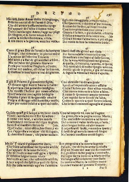 Della guerra troiana poema heroico di Scipione Errico canti 20. Con l'allegoria vniuersale, ed argomenti in ottaua rima a ciascun canto di Antonino Gotho ...