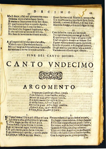 Della guerra troiana poema heroico di Scipione Errico canti 20. Con l'allegoria vniuersale, ed argomenti in ottaua rima a ciascun canto di Antonino Gotho ...