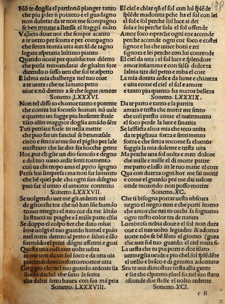 Opera del praeclarissimo poeta miser Pamphilo sasso modenese. Sonetti. 407. Capituli. 38. Egloge. 5