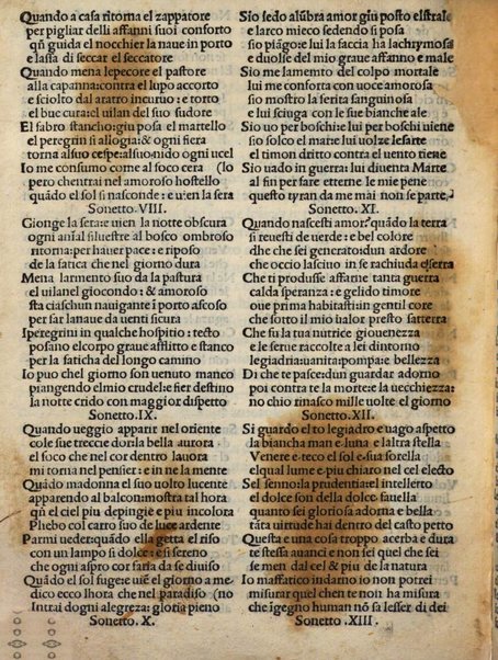 Opera del praeclarissimo poeta miser Pamphilo sasso modenese. Sonetti. 407. Capituli. 38. Egloge. 5