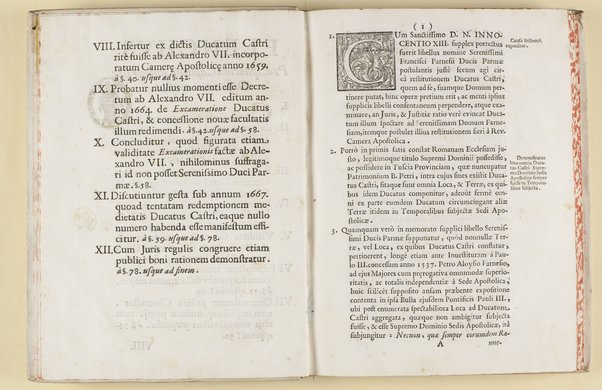 Dissertatio de ducatu Castri, et Roncilionis, ejusque justa, ac legitima possessione penès Reverendam Cameram Apostolicam