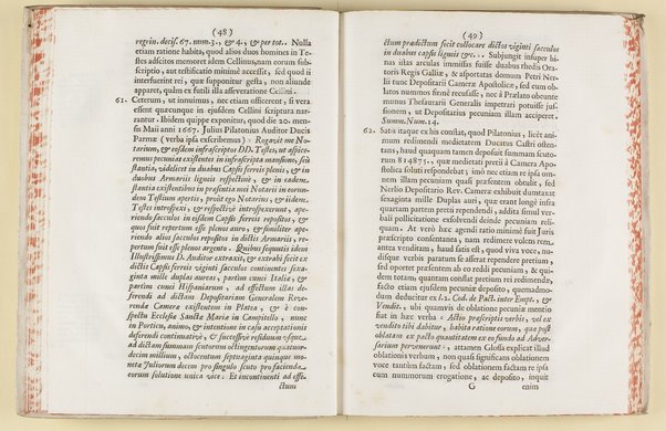 Dissertatio de ducatu Castri, et Roncilionis, ejusque justa, ac legitima possessione penès Reverendam Cameram Apostolicam