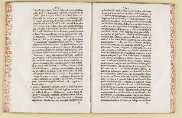 Dissertatio de ducatu Castri, et Roncilionis, ejusque justa, ac legitima possessione penès Reverendam Cameram Apostolicam