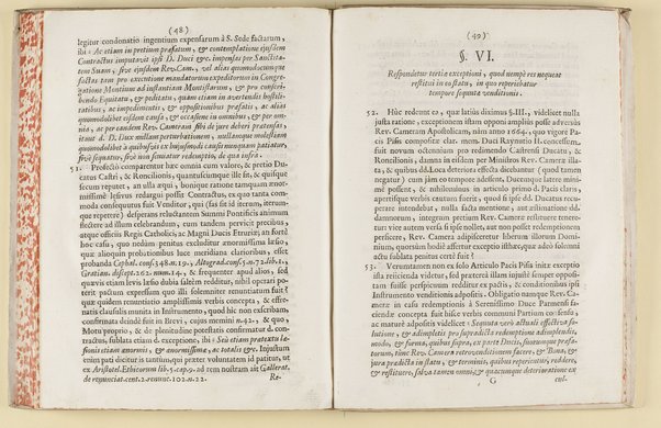 Dissertatio de ducatu Castri, et Roncilionis, ejusque justa, ac legitima possessione penès Reverendam Cameram Apostolicam