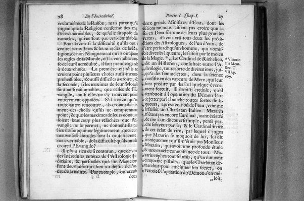 De l'incredulité, où l'on examine les motifs & les raisons génerales qui portent les incredules à rejetter la religion chrétienne. Avec deux lettres où l'on en prouve directement la verité. Par Jean Le Clerc