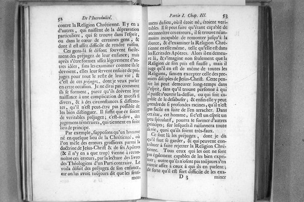 De l'incredulité, où l'on examine les motifs & les raisons génerales qui portent les incredules à rejetter la religion chrétienne. Avec deux lettres où l'on en prouve directement la verité. Par Jean Le Clerc