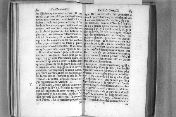 De l'incredulité, où l'on examine les motifs & les raisons génerales qui portent les incredules à rejetter la religion chrétienne. Avec deux lettres où l'on en prouve directement la verité. Par Jean Le Clerc