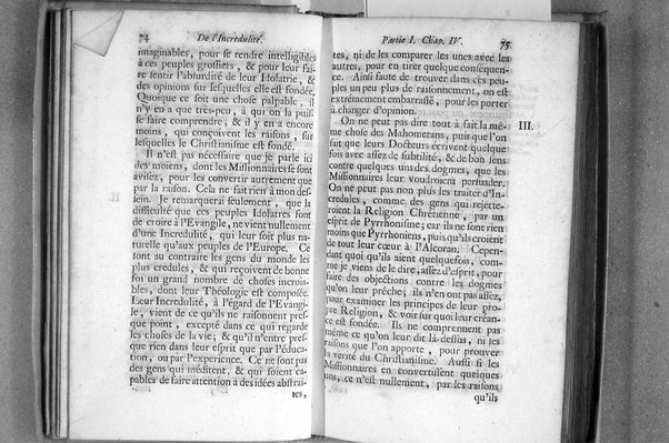 De l'incredulité, où l'on examine les motifs & les raisons génerales qui portent les incredules à rejetter la religion chrétienne. Avec deux lettres où l'on en prouve directement la verité. Par Jean Le Clerc