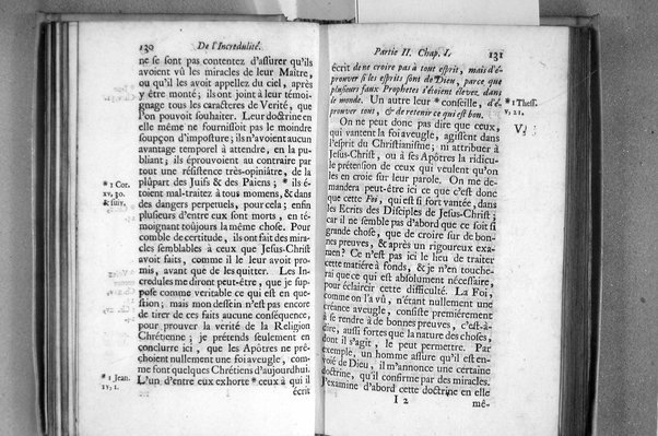 De l'incredulité, où l'on examine les motifs & les raisons génerales qui portent les incredules à rejetter la religion chrétienne. Avec deux lettres où l'on en prouve directement la verité. Par Jean Le Clerc