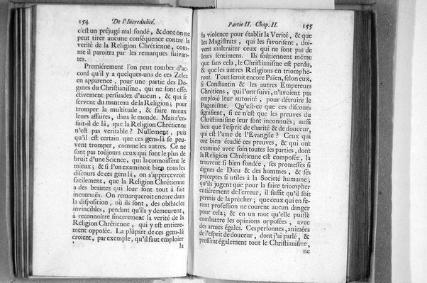 De l'incredulité, où l'on examine les motifs & les raisons génerales qui portent les incredules à rejetter la religion chrétienne. Avec deux lettres où l'on en prouve directement la verité. Par Jean Le Clerc