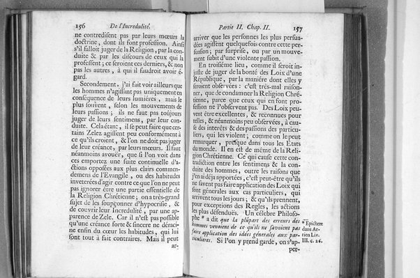 De l'incredulité, où l'on examine les motifs & les raisons génerales qui portent les incredules à rejetter la religion chrétienne. Avec deux lettres où l'on en prouve directement la verité. Par Jean Le Clerc