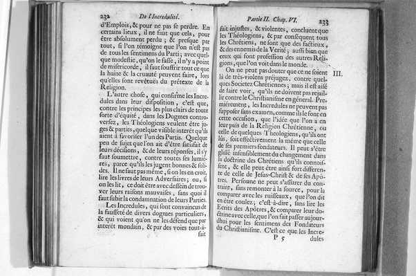 De l'incredulité, où l'on examine les motifs & les raisons génerales qui portent les incredules à rejetter la religion chrétienne. Avec deux lettres où l'on en prouve directement la verité. Par Jean Le Clerc