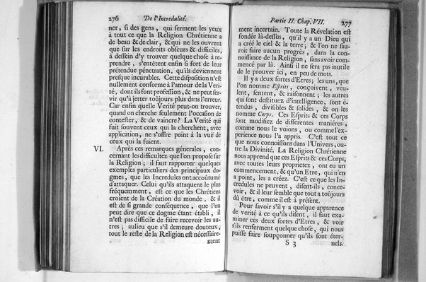 De l'incredulité, où l'on examine les motifs & les raisons génerales qui portent les incredules à rejetter la religion chrétienne. Avec deux lettres où l'on en prouve directement la verité. Par Jean Le Clerc