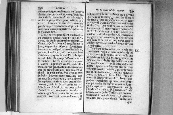 De l'incredulité, où l'on examine les motifs & les raisons génerales qui portent les incredules à rejetter la religion chrétienne. Avec deux lettres où l'on en prouve directement la verité. Par Jean Le Clerc