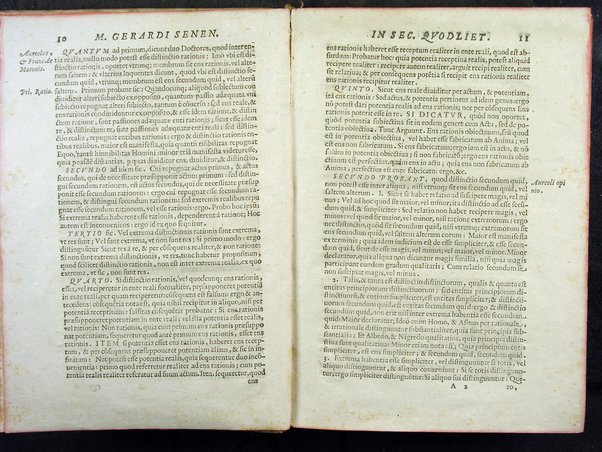 Secundum quodlibet quaestiones varias ex philosophia, sacra theologia, ac de vsuris, & praescriptionibus complectens. Mag. Gerardi Senensis ... a M. Fr. Angelo Vancio Ariminensi ... diligenti studio recognitum, & in lucem primo datum. Adiecto ab eodem Mag. Angelo duplici Tractatu proprio, de restitutione famae: De priuilegiorum manutentione pro regularibus, & mendicantibus