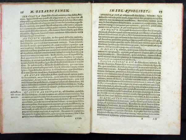 Secundum quodlibet quaestiones varias ex philosophia, sacra theologia, ac de vsuris, & praescriptionibus complectens. Mag. Gerardi Senensis ... a M. Fr. Angelo Vancio Ariminensi ... diligenti studio recognitum, & in lucem primo datum. Adiecto ab eodem Mag. Angelo duplici Tractatu proprio, de restitutione famae: De priuilegiorum manutentione pro regularibus, & mendicantibus