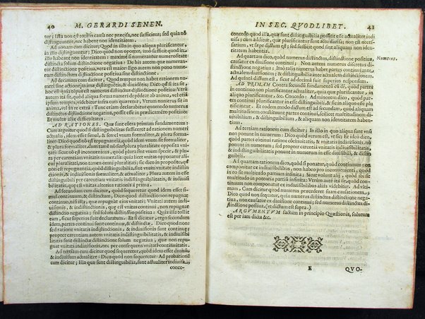 Secundum quodlibet quaestiones varias ex philosophia, sacra theologia, ac de vsuris, & praescriptionibus complectens. Mag. Gerardi Senensis ... a M. Fr. Angelo Vancio Ariminensi ... diligenti studio recognitum, & in lucem primo datum. Adiecto ab eodem Mag. Angelo duplici Tractatu proprio, de restitutione famae: De priuilegiorum manutentione pro regularibus, & mendicantibus