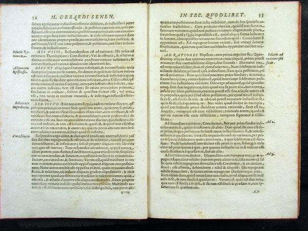 Secundum quodlibet quaestiones varias ex philosophia, sacra theologia, ac de vsuris, & praescriptionibus complectens. Mag. Gerardi Senensis ... a M. Fr. Angelo Vancio Ariminensi ... diligenti studio recognitum, & in lucem primo datum. Adiecto ab eodem Mag. Angelo duplici Tractatu proprio, de restitutione famae: De priuilegiorum manutentione pro regularibus, & mendicantibus