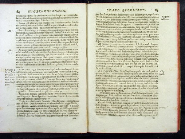 Secundum quodlibet quaestiones varias ex philosophia, sacra theologia, ac de vsuris, & praescriptionibus complectens. Mag. Gerardi Senensis ... a M. Fr. Angelo Vancio Ariminensi ... diligenti studio recognitum, & in lucem primo datum. Adiecto ab eodem Mag. Angelo duplici Tractatu proprio, de restitutione famae: De priuilegiorum manutentione pro regularibus, & mendicantibus