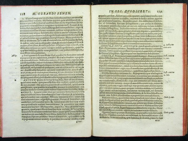 Secundum quodlibet quaestiones varias ex philosophia, sacra theologia, ac de vsuris, & praescriptionibus complectens. Mag. Gerardi Senensis ... a M. Fr. Angelo Vancio Ariminensi ... diligenti studio recognitum, & in lucem primo datum. Adiecto ab eodem Mag. Angelo duplici Tractatu proprio, de restitutione famae: De priuilegiorum manutentione pro regularibus, & mendicantibus