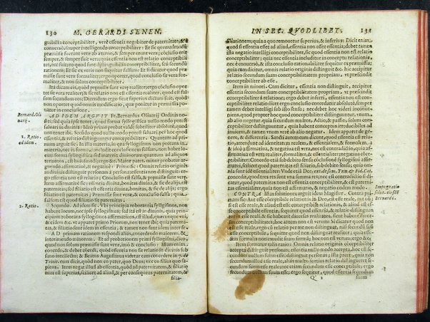 Secundum quodlibet quaestiones varias ex philosophia, sacra theologia, ac de vsuris, & praescriptionibus complectens. Mag. Gerardi Senensis ... a M. Fr. Angelo Vancio Ariminensi ... diligenti studio recognitum, & in lucem primo datum. Adiecto ab eodem Mag. Angelo duplici Tractatu proprio, de restitutione famae: De priuilegiorum manutentione pro regularibus, & mendicantibus