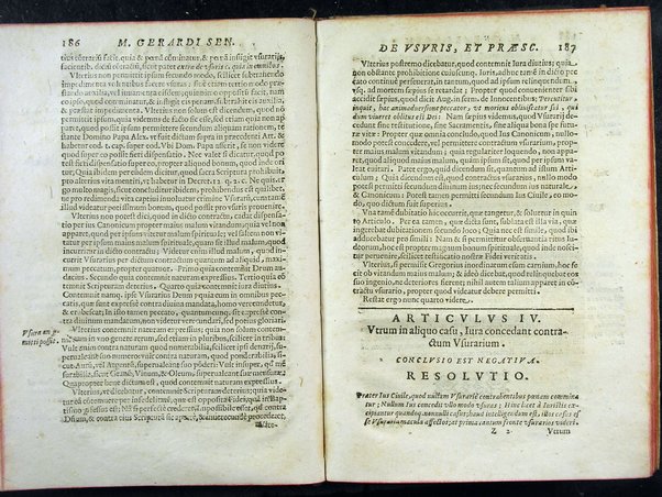 Secundum quodlibet quaestiones varias ex philosophia, sacra theologia, ac de vsuris, & praescriptionibus complectens. Mag. Gerardi Senensis ... a M. Fr. Angelo Vancio Ariminensi ... diligenti studio recognitum, & in lucem primo datum. Adiecto ab eodem Mag. Angelo duplici Tractatu proprio, de restitutione famae: De priuilegiorum manutentione pro regularibus, & mendicantibus