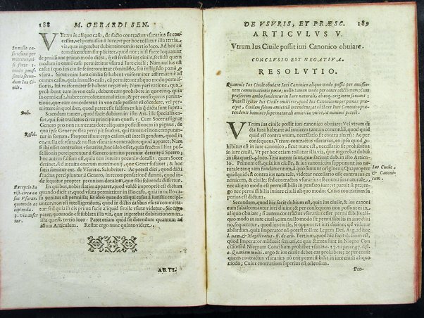 Secundum quodlibet quaestiones varias ex philosophia, sacra theologia, ac de vsuris, & praescriptionibus complectens. Mag. Gerardi Senensis ... a M. Fr. Angelo Vancio Ariminensi ... diligenti studio recognitum, & in lucem primo datum. Adiecto ab eodem Mag. Angelo duplici Tractatu proprio, de restitutione famae: De priuilegiorum manutentione pro regularibus, & mendicantibus