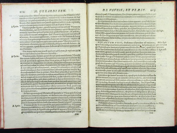 Secundum quodlibet quaestiones varias ex philosophia, sacra theologia, ac de vsuris, & praescriptionibus complectens. Mag. Gerardi Senensis ... a M. Fr. Angelo Vancio Ariminensi ... diligenti studio recognitum, & in lucem primo datum. Adiecto ab eodem Mag. Angelo duplici Tractatu proprio, de restitutione famae: De priuilegiorum manutentione pro regularibus, & mendicantibus