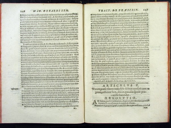 Secundum quodlibet quaestiones varias ex philosophia, sacra theologia, ac de vsuris, & praescriptionibus complectens. Mag. Gerardi Senensis ... a M. Fr. Angelo Vancio Ariminensi ... diligenti studio recognitum, & in lucem primo datum. Adiecto ab eodem Mag. Angelo duplici Tractatu proprio, de restitutione famae: De priuilegiorum manutentione pro regularibus, & mendicantibus