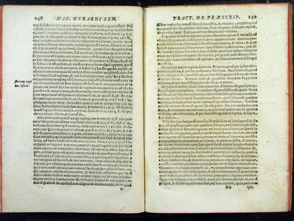 Secundum quodlibet quaestiones varias ex philosophia, sacra theologia, ac de vsuris, & praescriptionibus complectens. Mag. Gerardi Senensis ... a M. Fr. Angelo Vancio Ariminensi ... diligenti studio recognitum, & in lucem primo datum. Adiecto ab eodem Mag. Angelo duplici Tractatu proprio, de restitutione famae: De priuilegiorum manutentione pro regularibus, & mendicantibus