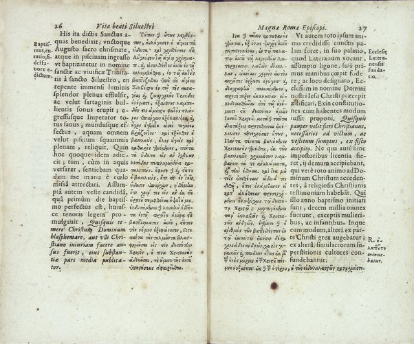 Santi Siluestri Rom. antistis acta antiqua probatiora. Ex duplici altero regio medicaeo, altero eminentissimi cardinalis Mazarini vetusto codice, frater Franc. Combefis Ordinis FF. Praedicatorum Congragationis S. Ludouici eruit, Latio reddidit, partim vindicauit