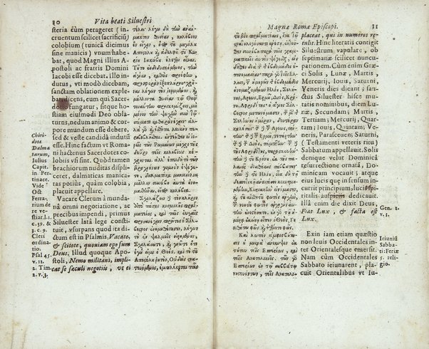 Santi Siluestri Rom. antistis acta antiqua probatiora. Ex duplici altero regio medicaeo, altero eminentissimi cardinalis Mazarini vetusto codice, frater Franc. Combefis Ordinis FF. Praedicatorum Congragationis S. Ludouici eruit, Latio reddidit, partim vindicauit