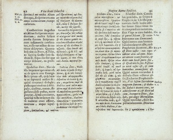 Santi Siluestri Rom. antistis acta antiqua probatiora. Ex duplici altero regio medicaeo, altero eminentissimi cardinalis Mazarini vetusto codice, frater Franc. Combefis Ordinis FF. Praedicatorum Congragationis S. Ludouici eruit, Latio reddidit, partim vindicauit