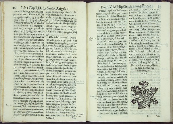 Tratado de los santos angeles en que se explican, y ponderan las calidades, excelencias, y ministerios, que para con los hombres exercitan aquellos celestiales espiritus. Qur compuso ... Hipolita de Iesus, y Rocaberti. ... En Valencia : por Manuel Gomez, 1683